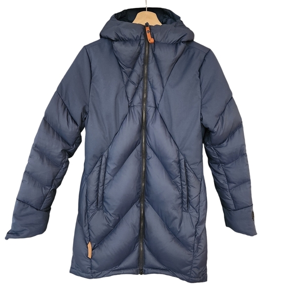 Indygena Jackets & Blazers - INDYGENA Down Winter Coat Blue 3/4 length size small